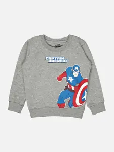 Bodycare Kids Boys Captain America Printed Sweatshirt