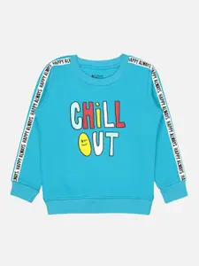 Bodycare Kids Infant Boys Typography Printed Fleece Pullover Sweatshirts