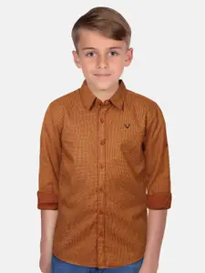 Allen Solly Junior Boys Geometric Printed Slim Fit Casual Shirt