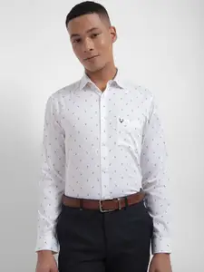 Allen Solly Slim Fit Micro Ditsy Printed Pure Cotton Formal Shirt