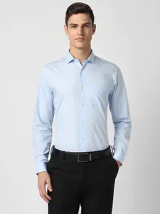 Peter England Men Blue Slim Fit Formal Shirt