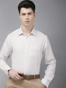 Van Heusen Pure Cotton Custom Fit Opaque Formal Shirt