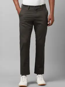 Allen Solly Men Mid-Rise Textured Self Design Trousers