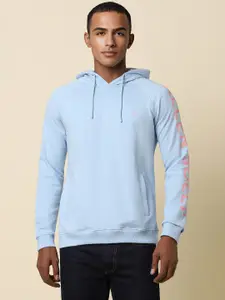 Allen Solly Sport Men Blue Hooded Sweatshirt