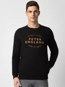 Peter England Casuals Men Black Sweatshirt