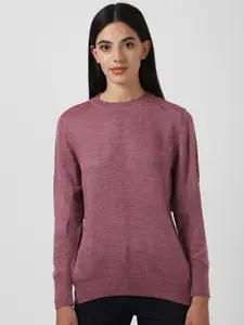Van Heusen Woman Textured Round Neck Sweater