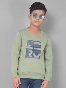 Crimsoune Club Boys Typography Printed Sweatshirt