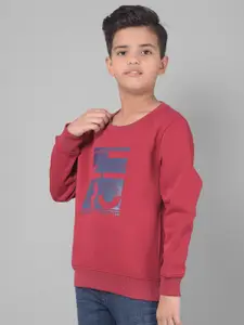 Crimsoune Club Boys Graphic Printed Cotton Pullover