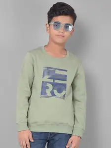 Crimsoune Club Boys Typography Printed Sweatshirt