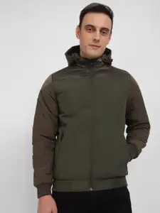 Allen Solly Hooded Pure Cotton Bomber Jacket