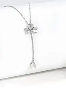 GIVA 925 Sterling Silver Rhodium-Plated Necklace
