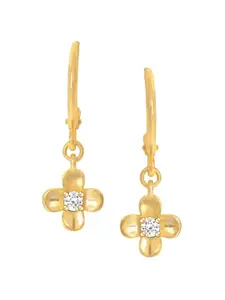 GIVA Gold-Plated Zircon Drop Earrings