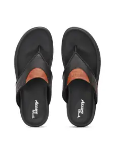 Azzaro Black Men Textured Comfort Sandals