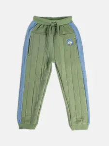 MINI KLUB Boys Self Design Mid-Rise Regular Joggers