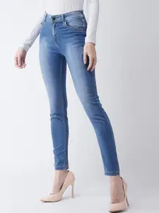 DressBerry Women's Skinny Fit High Rise Regular Length Denim Stretchable Jeans