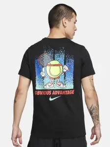 Nike Court Graphic Printed Round Neck Tennis T-Shirt