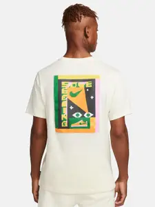 Nike Graphics Printed Sportswear Round Neck Pure Cotton T-Shirt