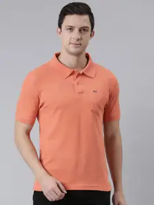 Force NXT Men Solid Super Combed Cotton Polo T-shirt