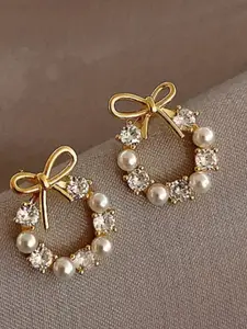 SALTY Artificial Beads Contemporary Studs Earrings