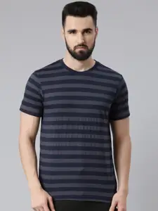 Force NXT Men Striped Pack of 1 Super Combed Cotton T-Shirt
