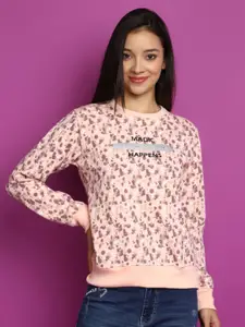 V-Mart Abstract Printed Cotton Sweatshirt