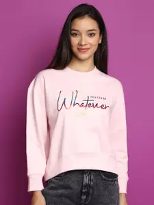 V-Mart Typography Printed Sweatshirt