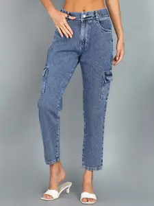 Nifty Women Tapered Fit High-Rise Denim Cargo