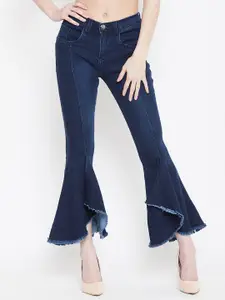 Nifty Women Flared Mid-Rise Clean Look Stretchable Jeans