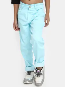 V-Mart Girls Mid-Rise Clean Look Cotton Jeans
