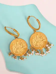 Unniyarcha Gold Plated 92.5 Sterling Silver Drop Earrings