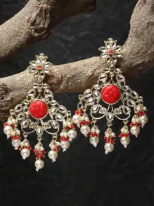 KARATCART Gold Plated Drop Earrings