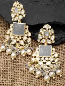 KARATCART Gold Plated Drop Earrings