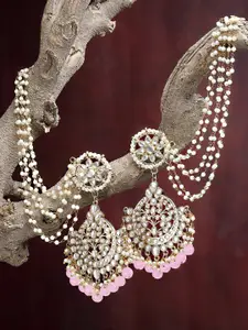 KARATCART Gold Plated Drop Earrings