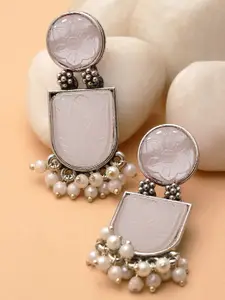 KARATCART Silver-Plated Drop Earrings