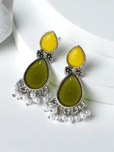 KARATCART Silver-Plated Drop Earrings
