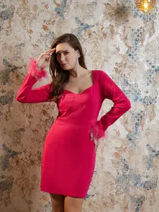 Athena Sweetheart Neck Bodycon Above Knee Dress