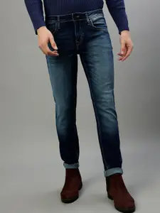 Antony Morato Men Slim Fit Clean Look Heavy Fade Stretchable Jeans