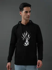 ADRO Goku Ultra Instinct Printed Hooded Long Sleeves Cotton Pullover Sweatshirt
