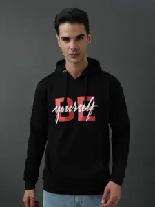 ADRO Typography Printed Hooded Pure Cotton Sweatshirt