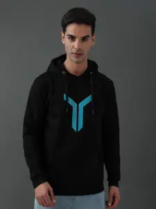 ADRO Graphic Printed Hooded Pullover Sweatshirt