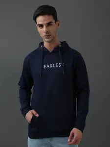 ADRO Typography Printed Hooded Pure Cotton Sweatshirt