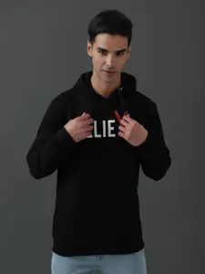 ADRO Typography Printed Hooded Pure Cotton Sweatshirt