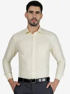 Greenfibre Slim Fit Textured Formal Shirt