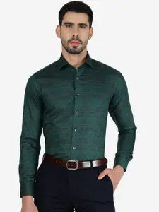 WYRE Slim Fit Printed Pure Cotton Formal Shirt