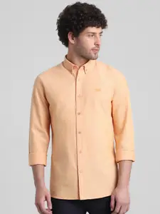 Jack & Jones Slim Fit Spread Collar Pure Cotton Casual Shirt
