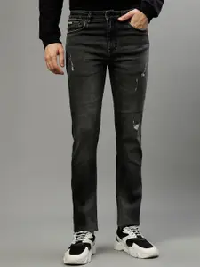 LINDBERGH Men Skinny Fit Mildly Distressed Heavy Fade Stretchable Jeans