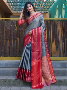 ODETTE Ethnic Motifs Woven Design Zari Saree