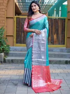 ODETTE Ethnic Motifs Woven Design Banarasi Silk Saree