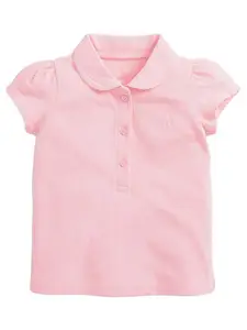 StyleCast Girls Pink Solid Cotton Top