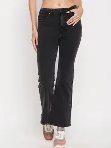 Madame Women Flared Light Shade Clean Look Cotton Jeans